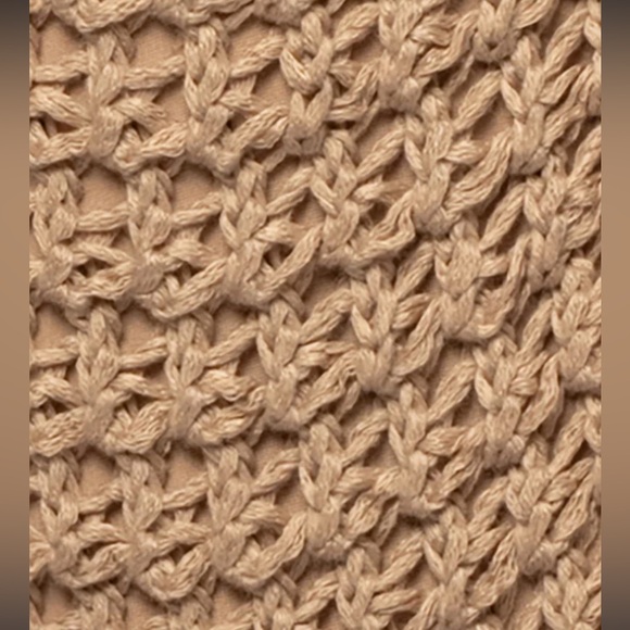 JLUXLABEL-NWT-SMALL-BEIGE KENNA KNIT CROCHET BODYSUIT - Picture 4 of 4